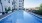 a pool in a courtyard